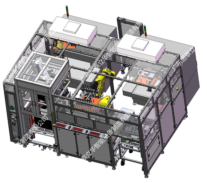 IC載板Tray+L-Rack AOI機器人收放板機-1對2